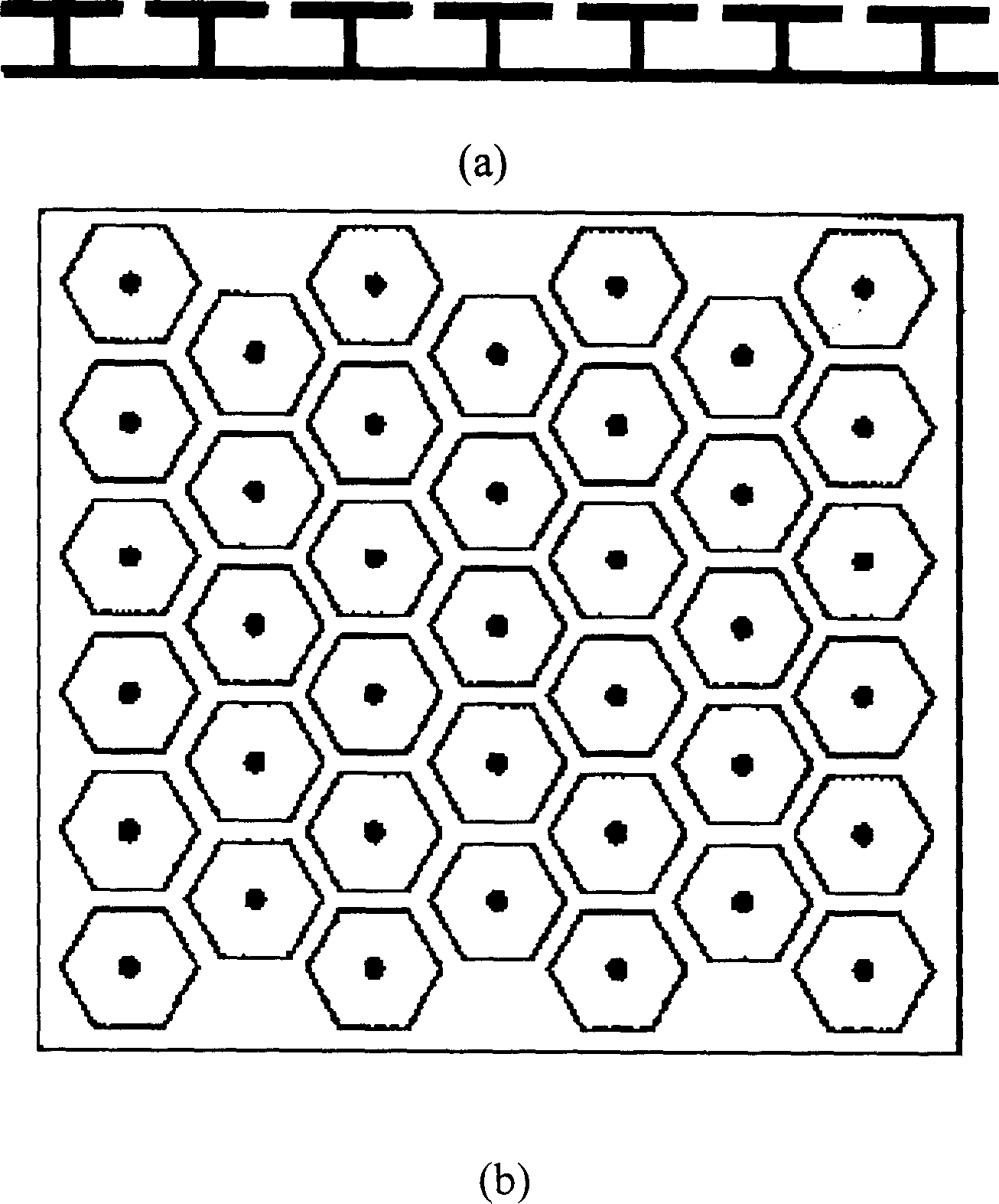 Electromagnetic forbidden band structure material