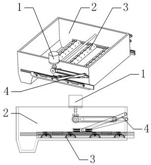 Sewage treatment sediment scraping mechanism and method thereof