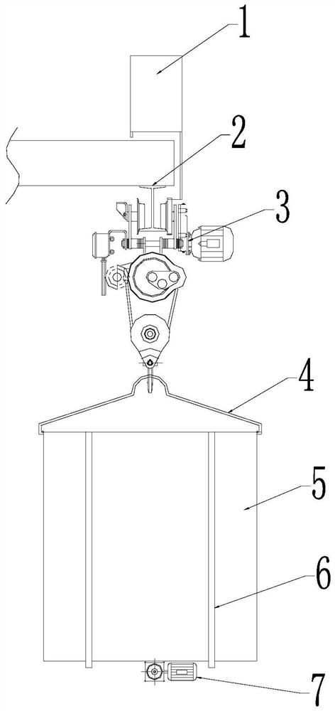 Air transportation trolley and transportation method