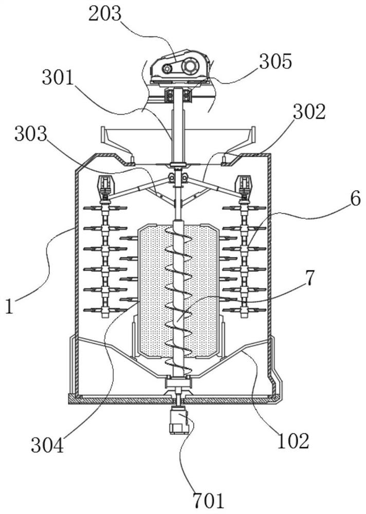 A kind of fast stirring device for mine grouting material