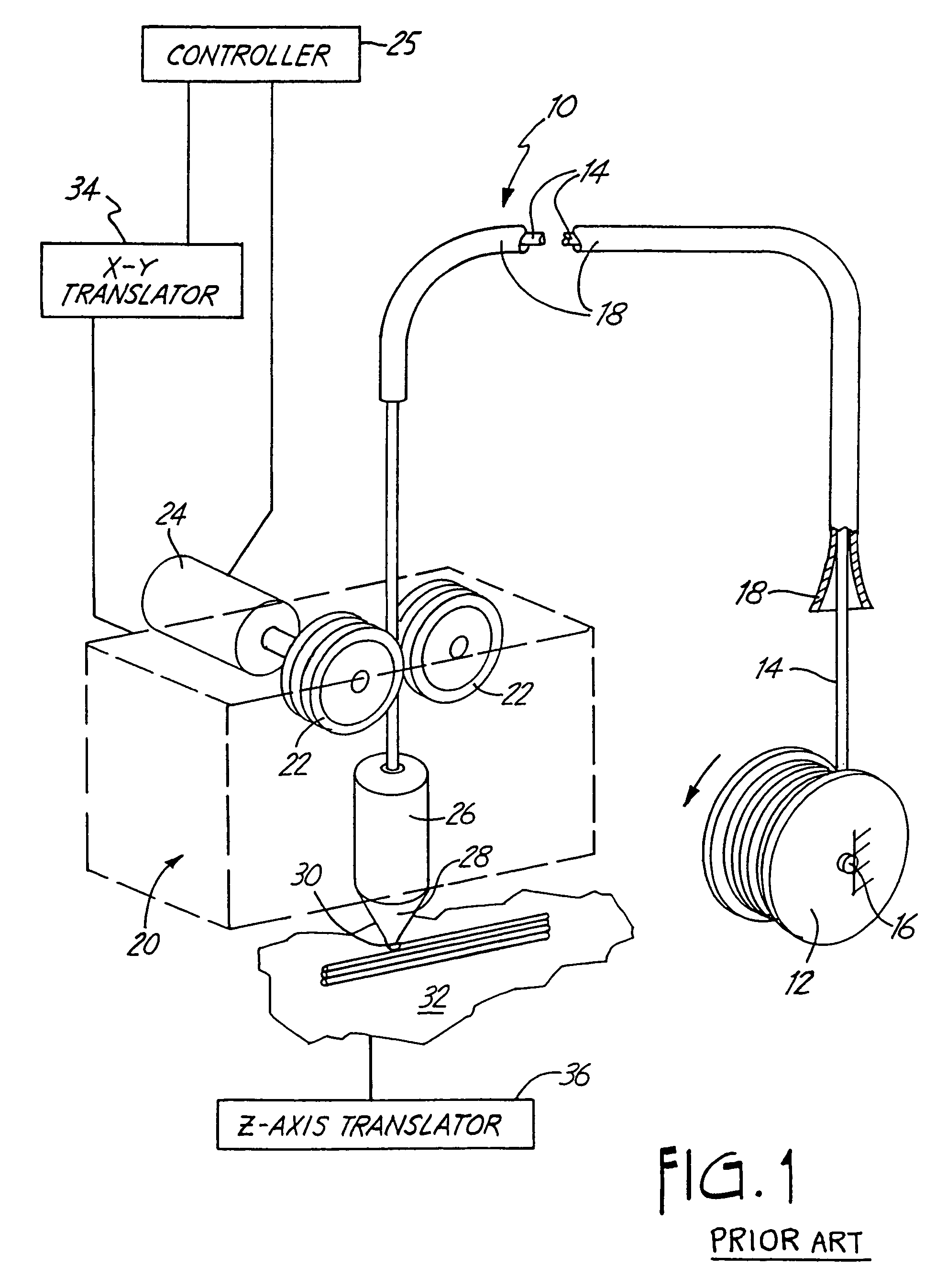 Method for loading filament in an extrusion apparatus