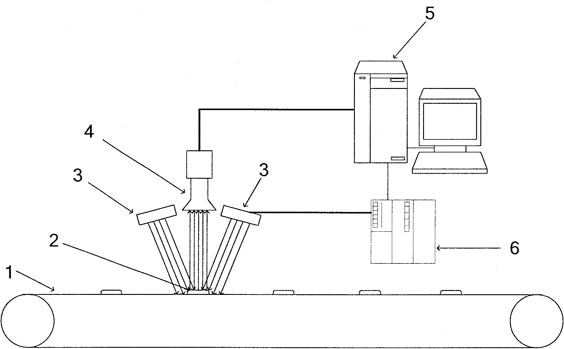 CCD (Charge Coupled Device) light source intensity self-adaption regulation system and method thereof