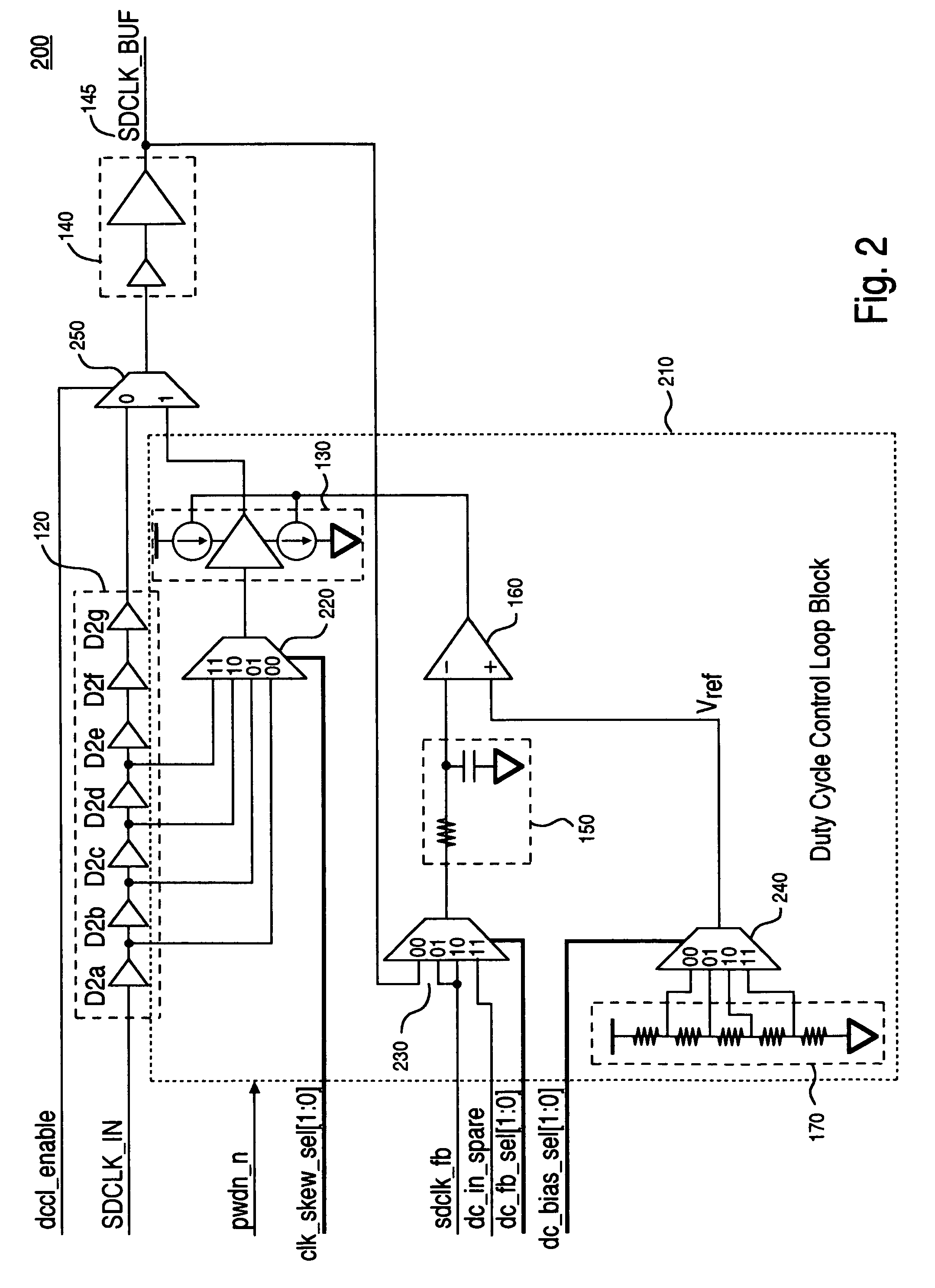 Circuit for controlling duty cycle distortion