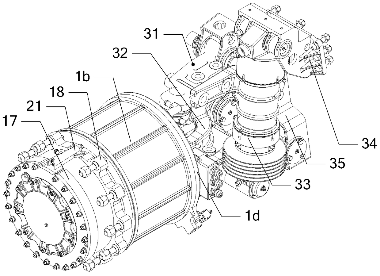 A wheel motor drive device