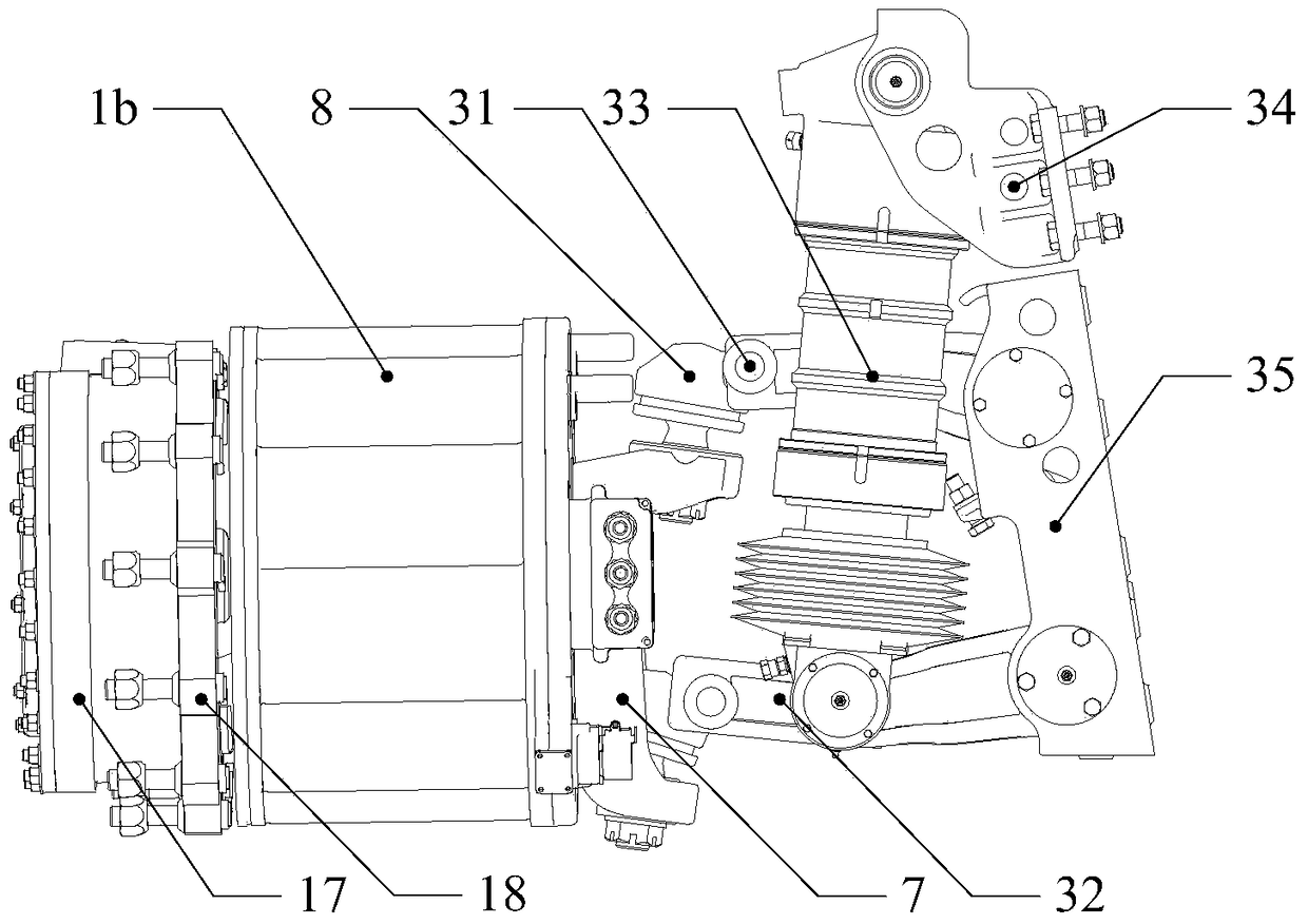 A wheel motor drive device