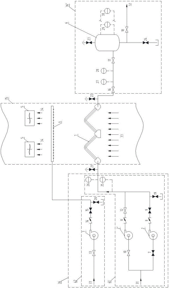 Waste heat recovery system of quenching tower