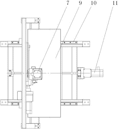 Stacking device of flat steel finished products