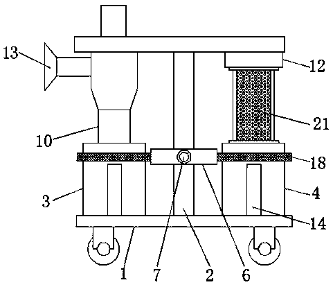 Dust removal device of electric automation equipment for easy cleaning