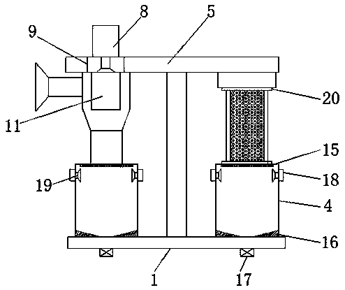 Dust removal device of electric automation equipment for easy cleaning