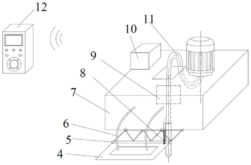 Intelligent concrete vibrating and plastering integrated equipment based on vibration wave signal control