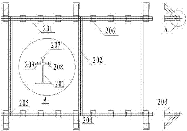 A construction method for the overall transfer of large steel formwork trolleys in the adjacent field