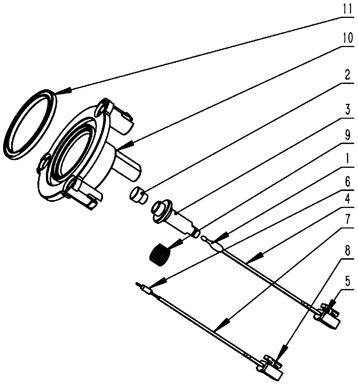 Temperature sensor and electromagnetic range