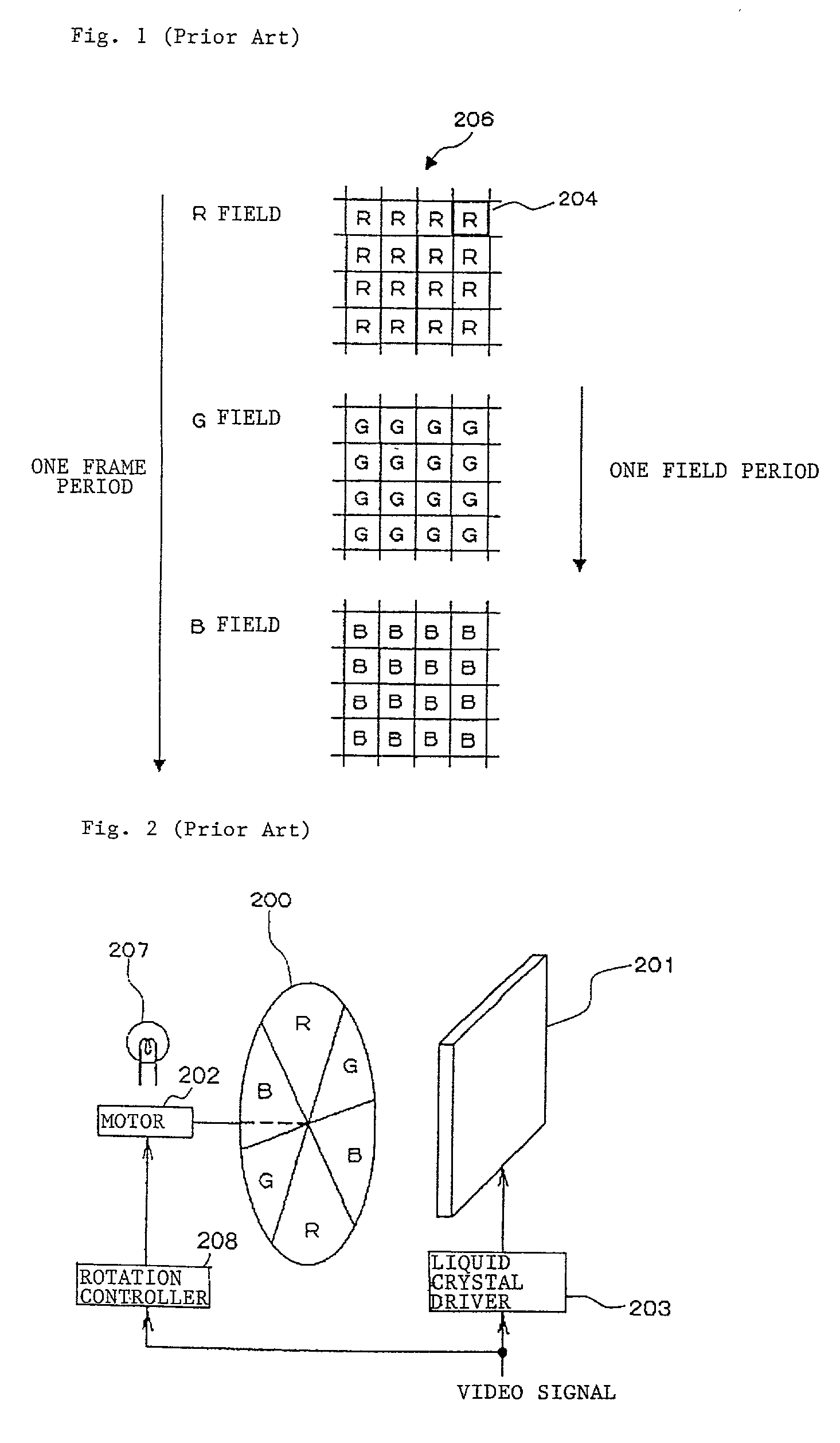 Field sequential display of color video picture with color breakup prevention