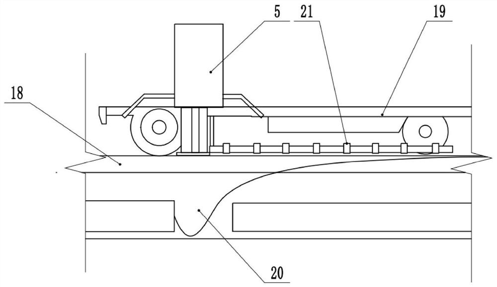 Urban road surface flaw detection detector and terminal thereof