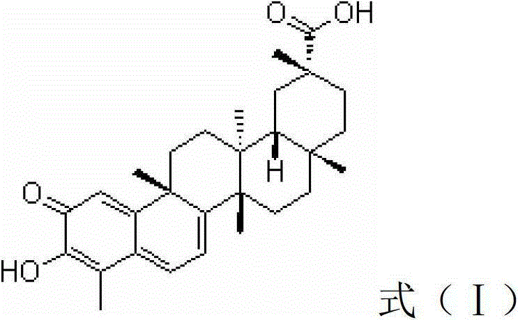 A method for extracting tripterine