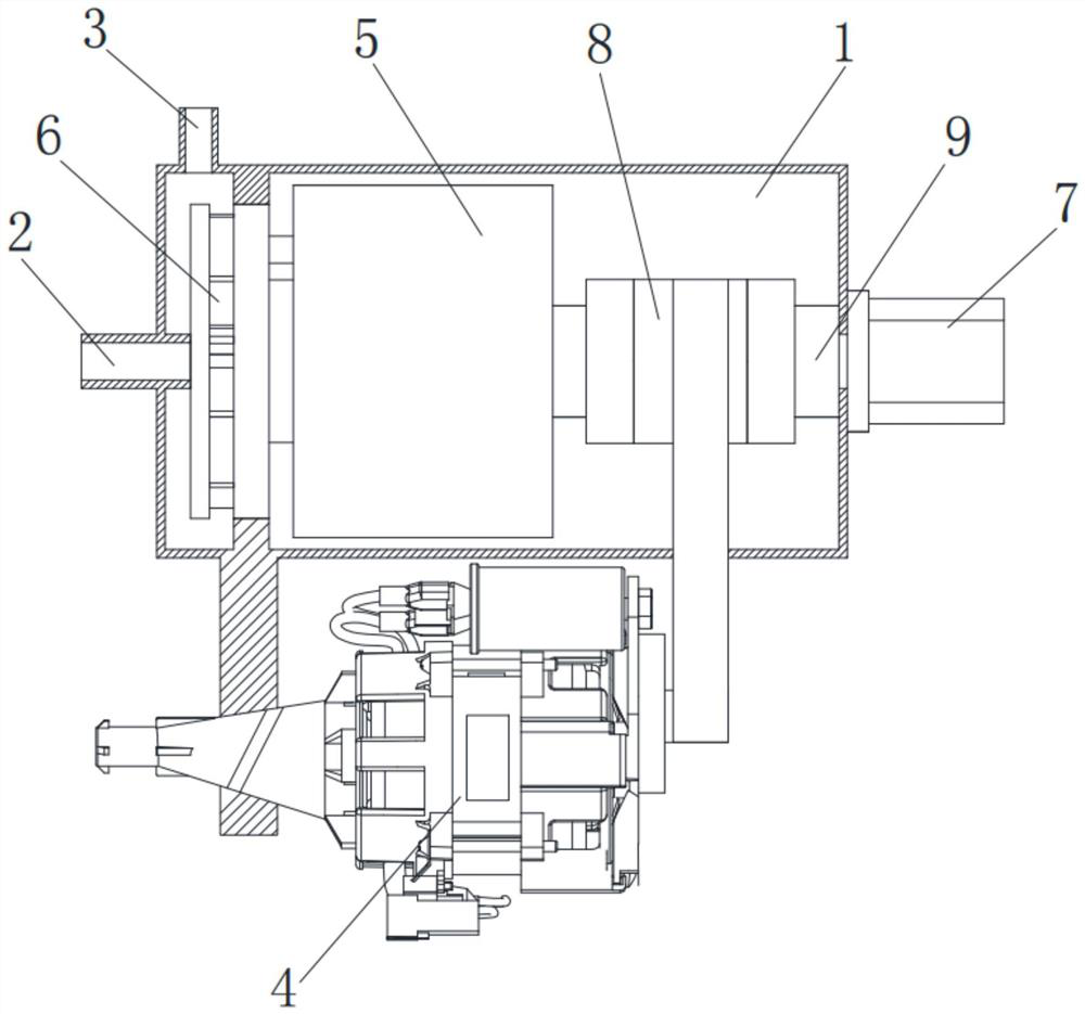 Dish-washing machine water pump motor