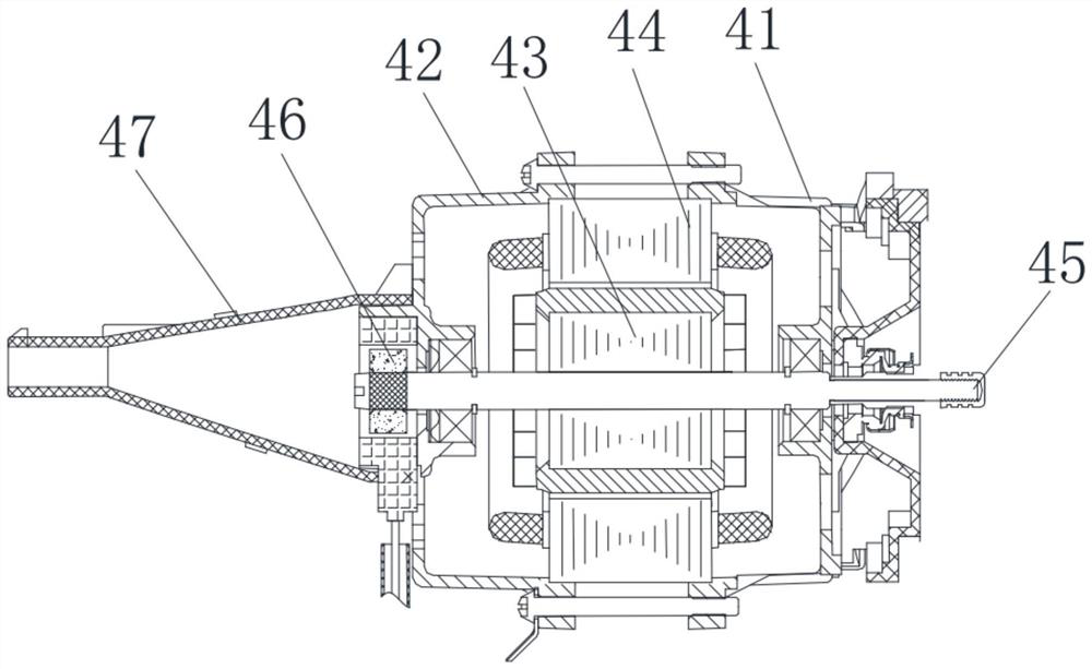 Dish-washing machine water pump motor