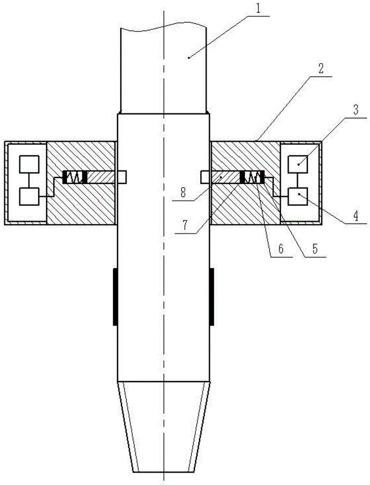 Drill rod clamping device