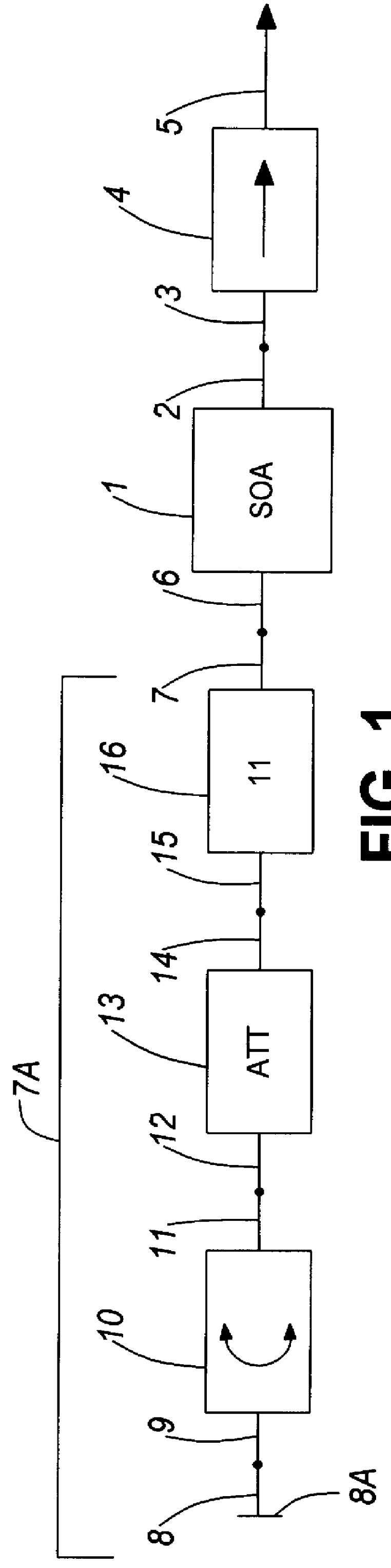 Bandwidth broadened and power enhanced low coherence fiberoptic light source