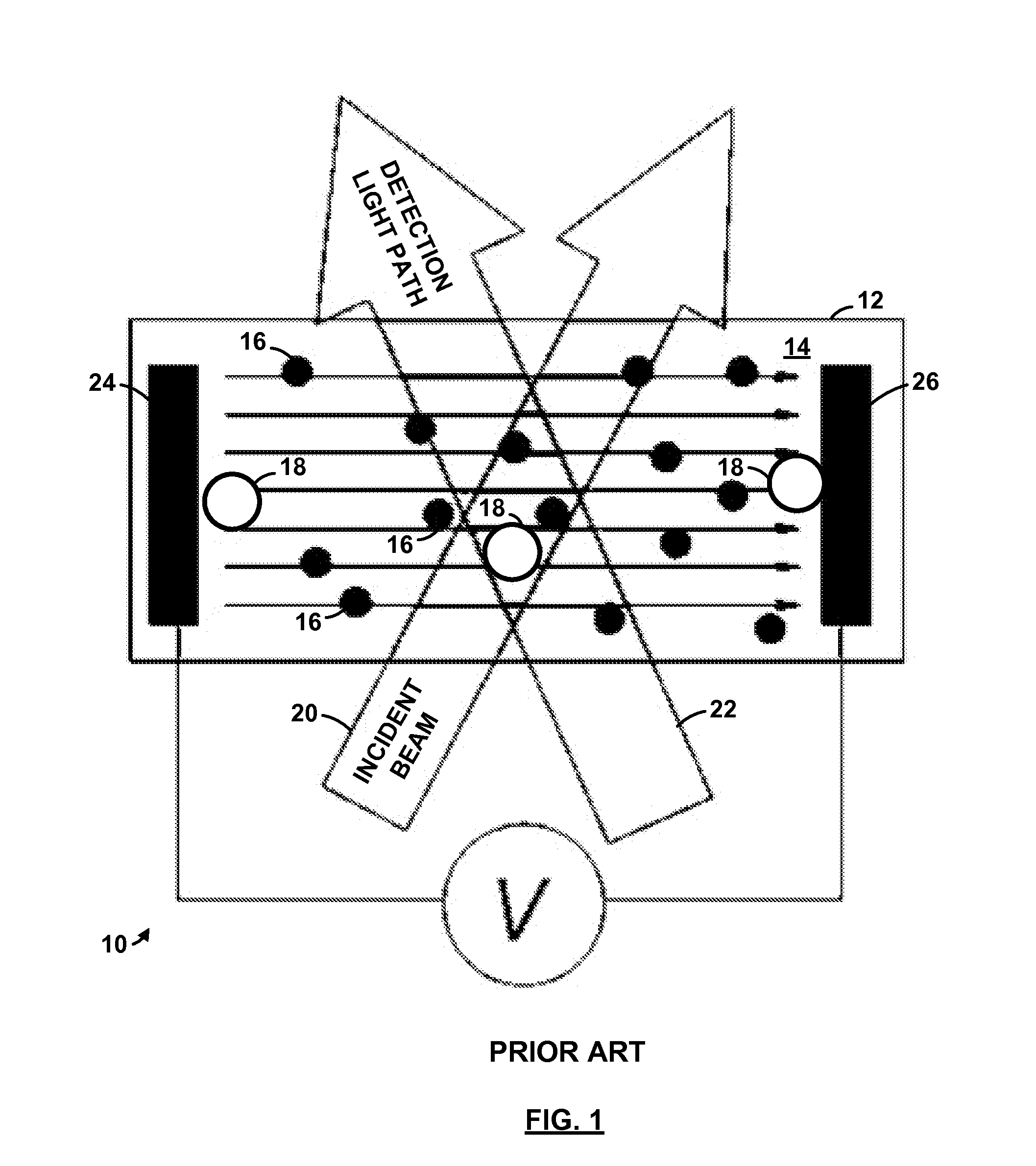 Laser doppler electrophoresis using a diffusion barrier