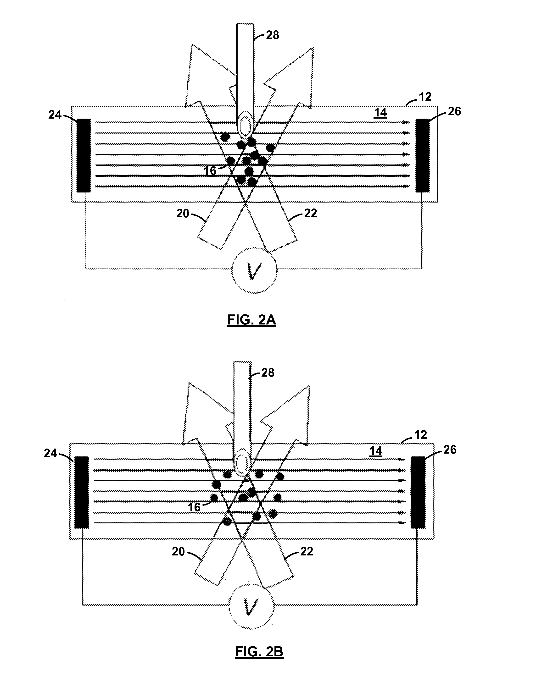 Laser doppler electrophoresis using a diffusion barrier