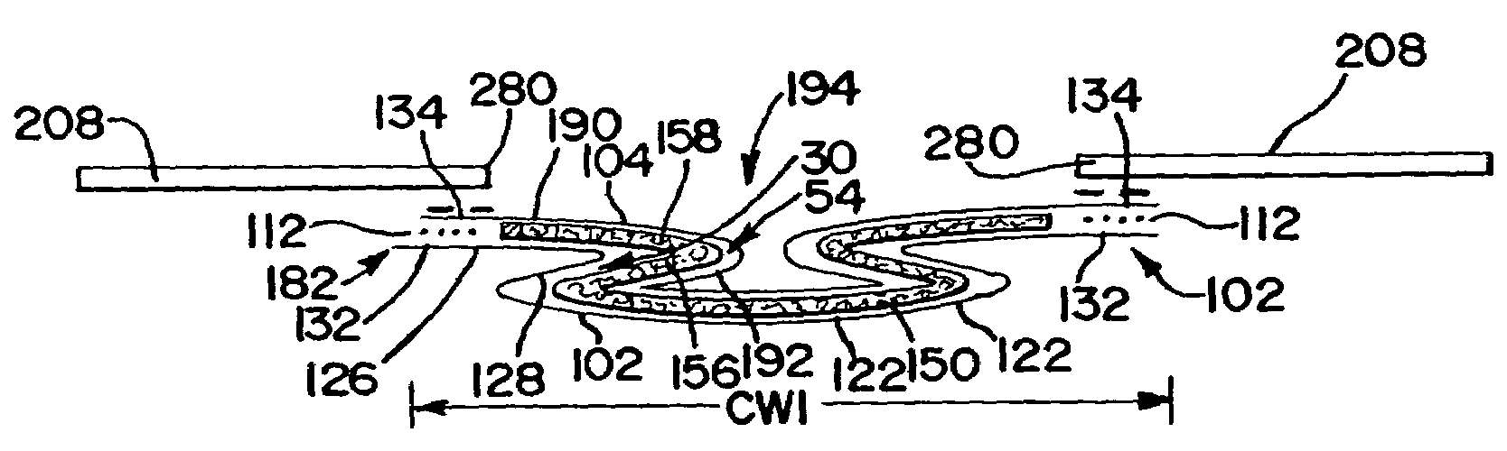 Method of assembling an expandable absorbent garment