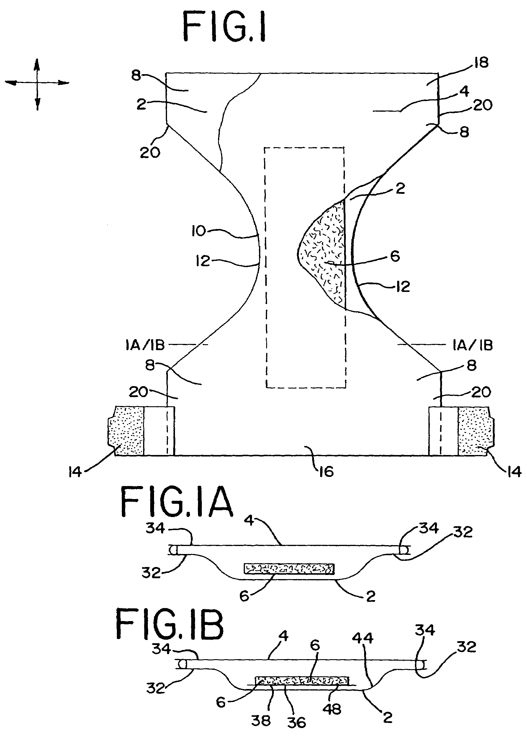 Method of assembling an expandable absorbent garment