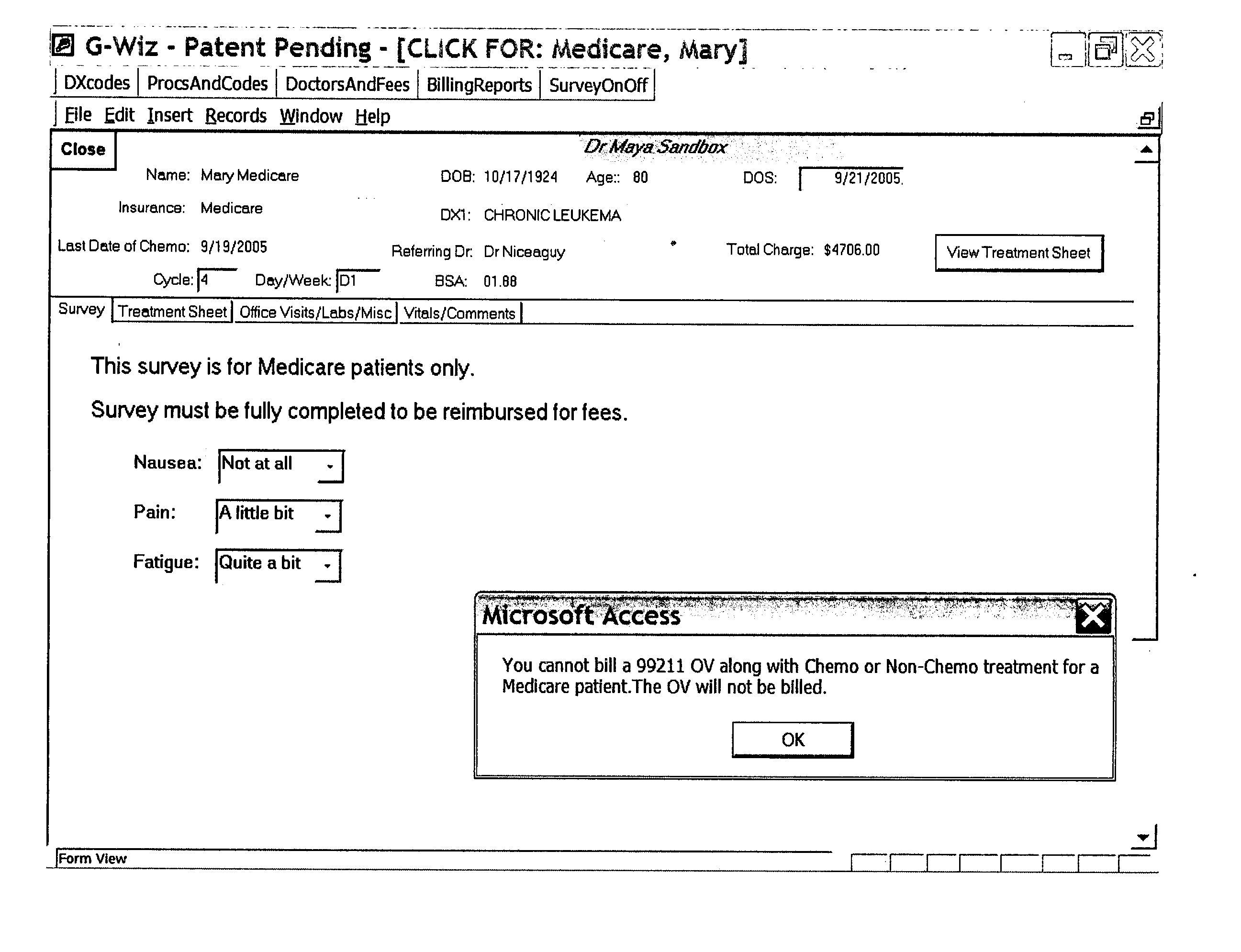 Method, system and computer program product for generating an electronic bill having optimized insurance claim items