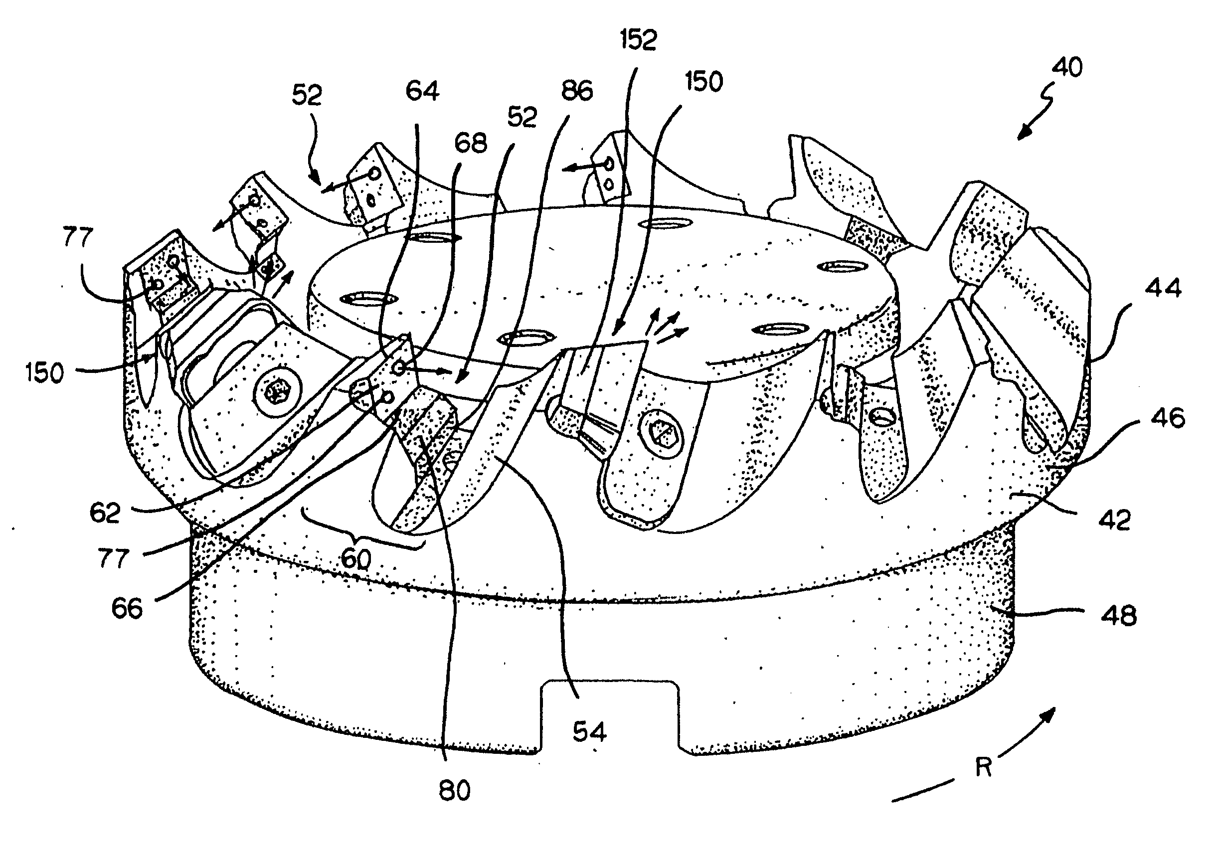 Milling cutter and milling insert with coolant delivery