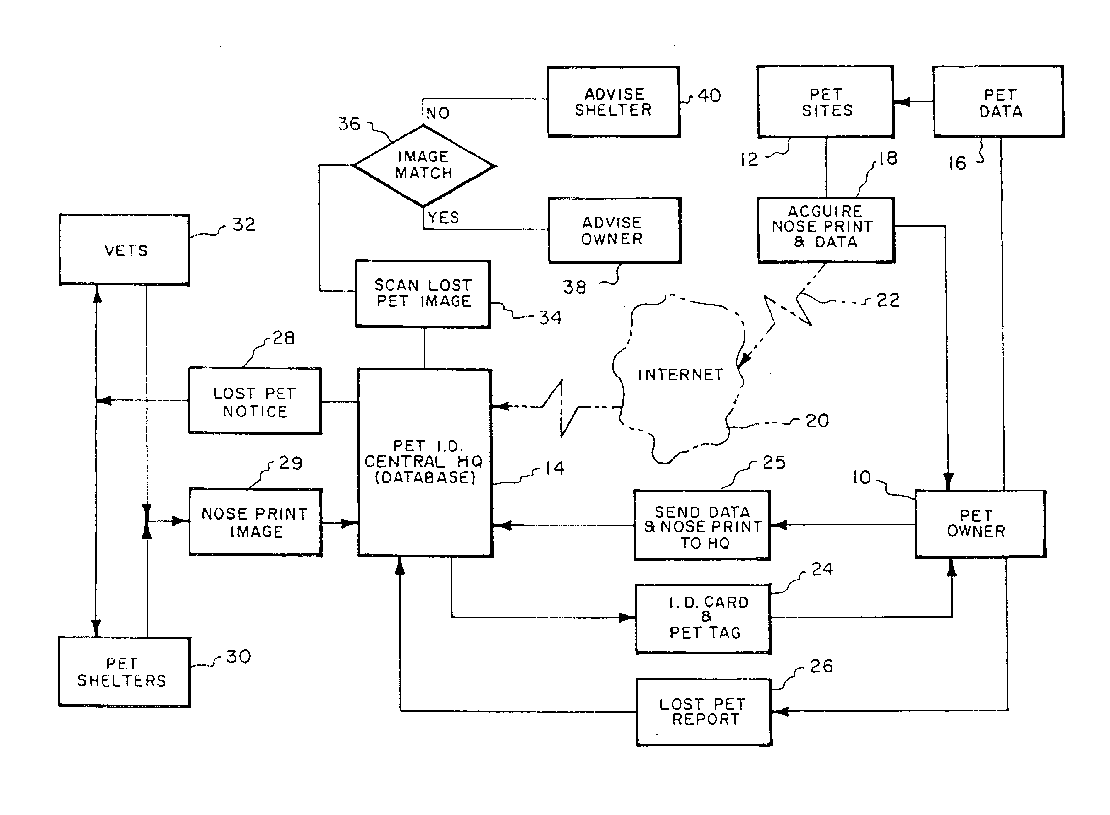 Pet identification system and method