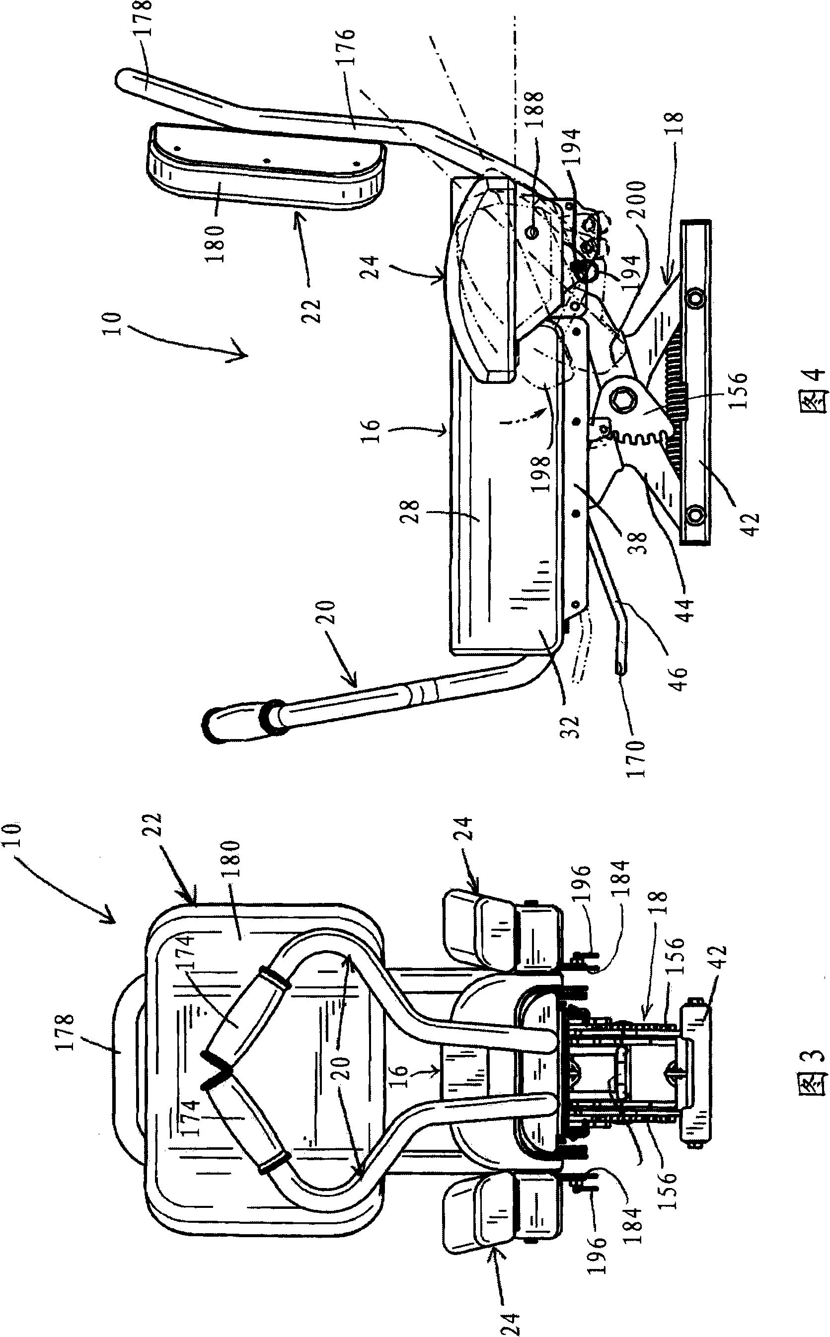 Adjustable jockey seat assembly