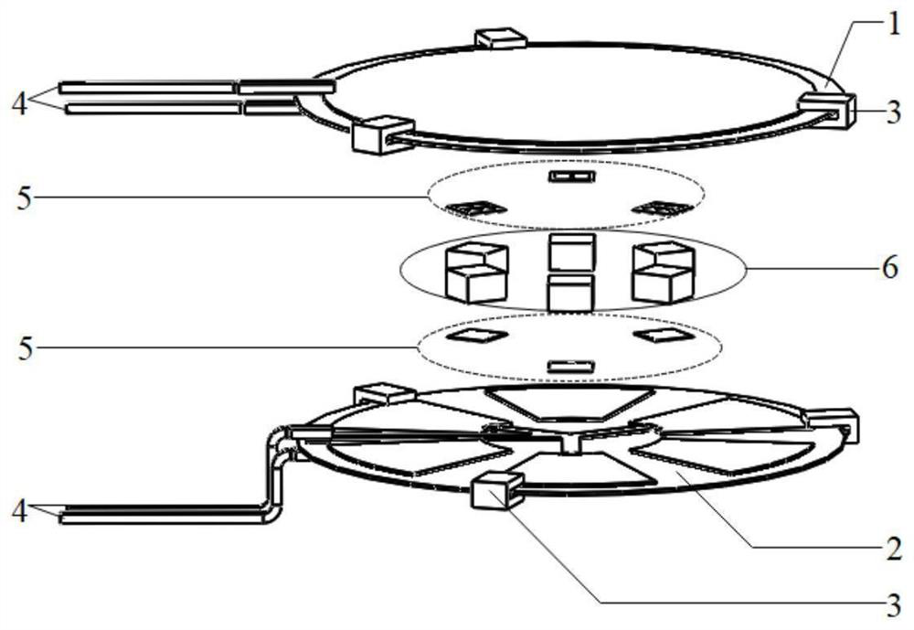 Double-sided water-cooled sic half-bridge module packaging structure with integrated laminated busbar