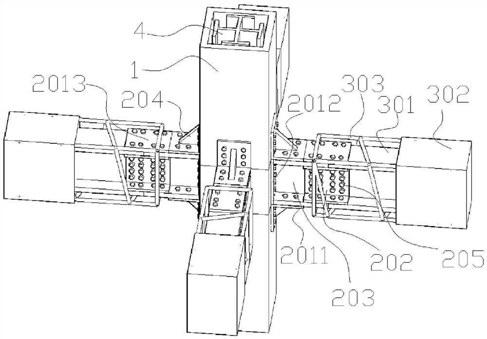 Steel pipe constraint profile steel type recycled concrete column-beam assembly type joint and mounting method