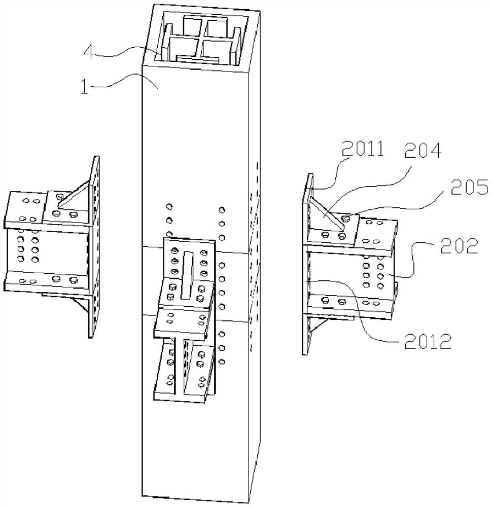 Steel pipe constraint profile steel type recycled concrete column-beam assembly type joint and mounting method