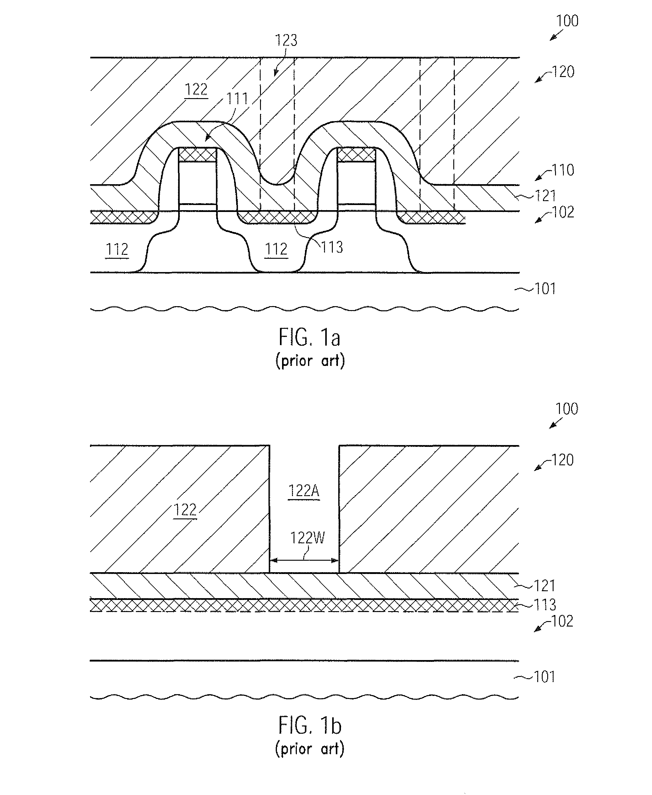 High-aspect ratio contact element with superior shape in a semiconductor device for improving liner deposition