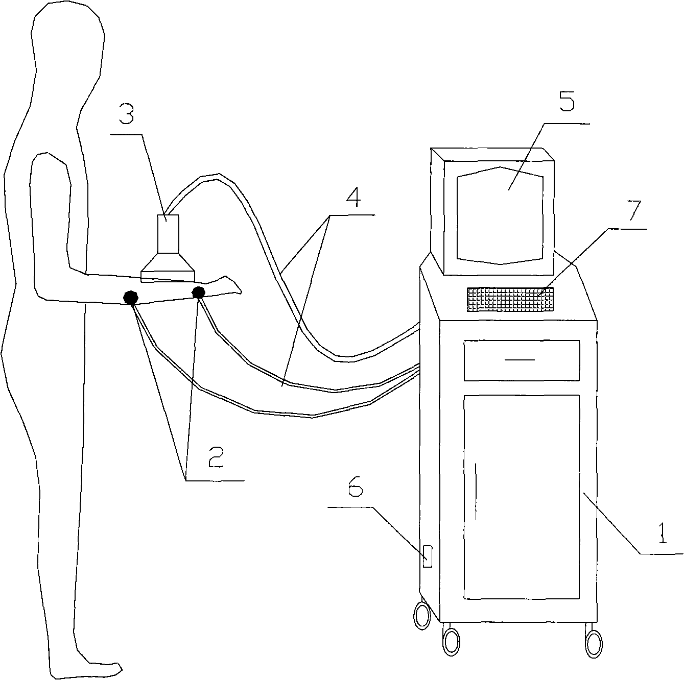 Ultrasonic sweep-frequency treating device