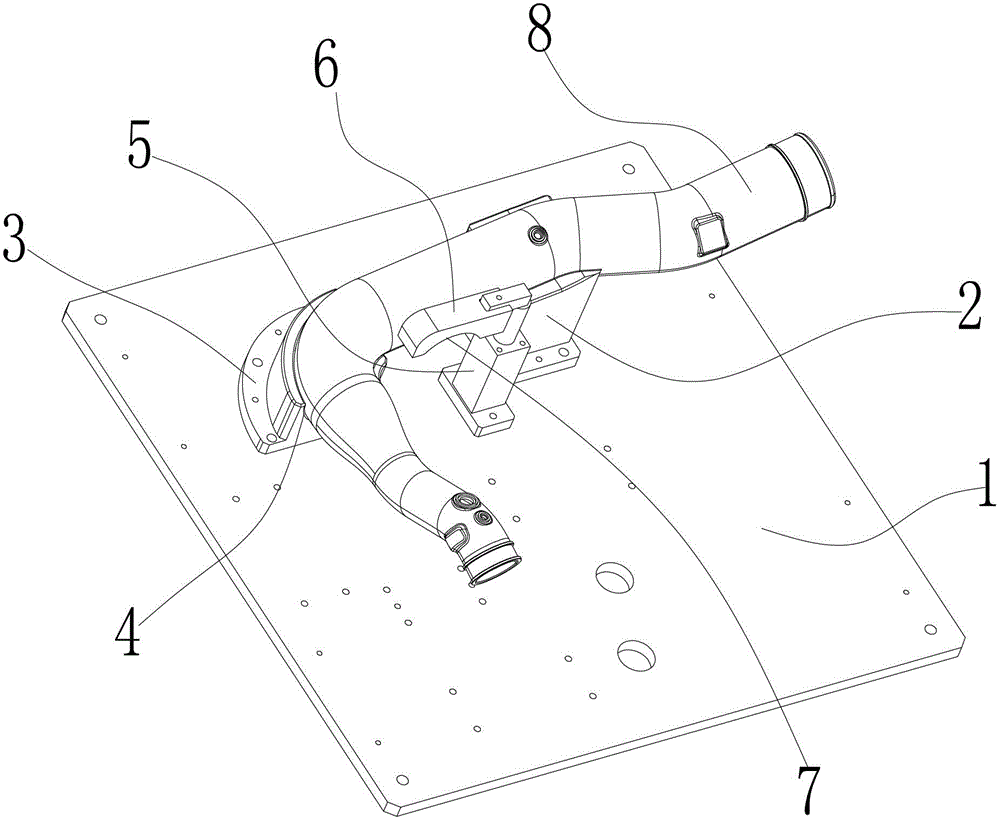 Clamping device for drilling tube parts