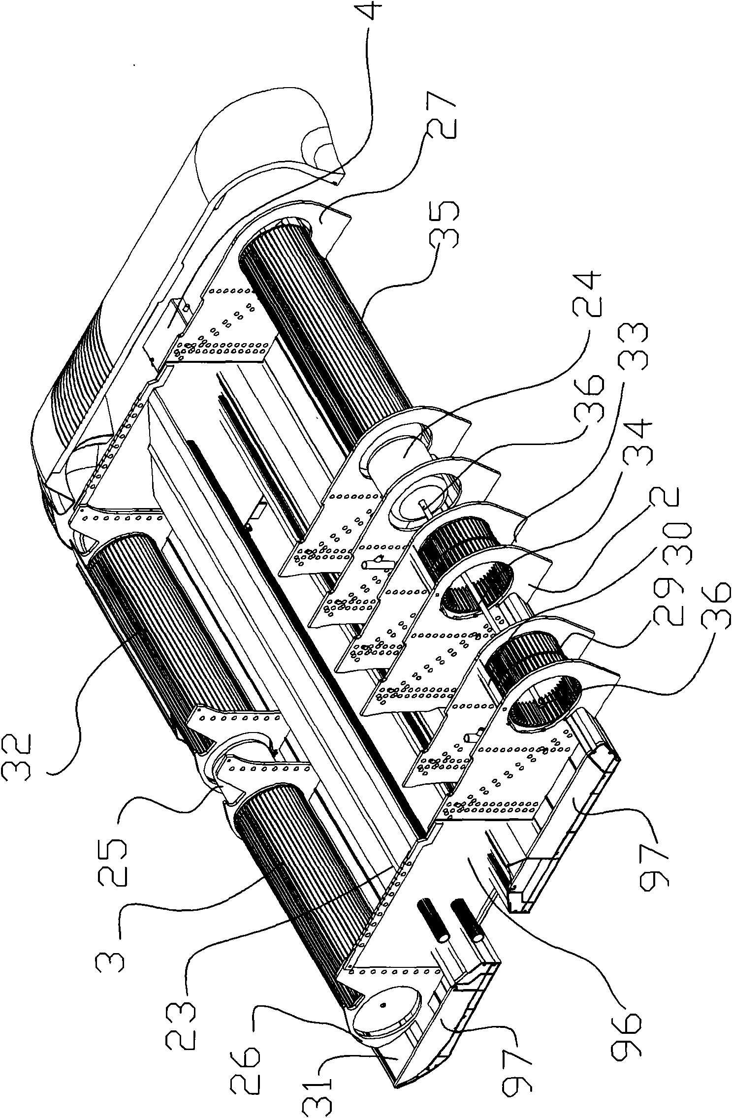 Multi-function modular profile structure air conditioner for vehicle