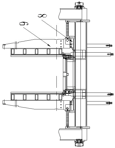 Hydraulic clamp side plate adjusting mechanism