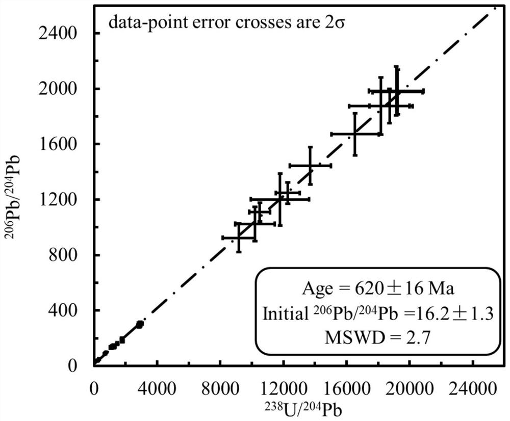 A method for determining the age of high common lead zircons and the initial lead isotopic composition of the source region