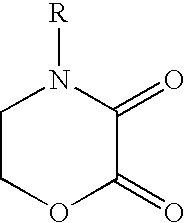 Cathodic electrocoating composition containing morpholine dione blocked polyisocyanate crosslinking agent