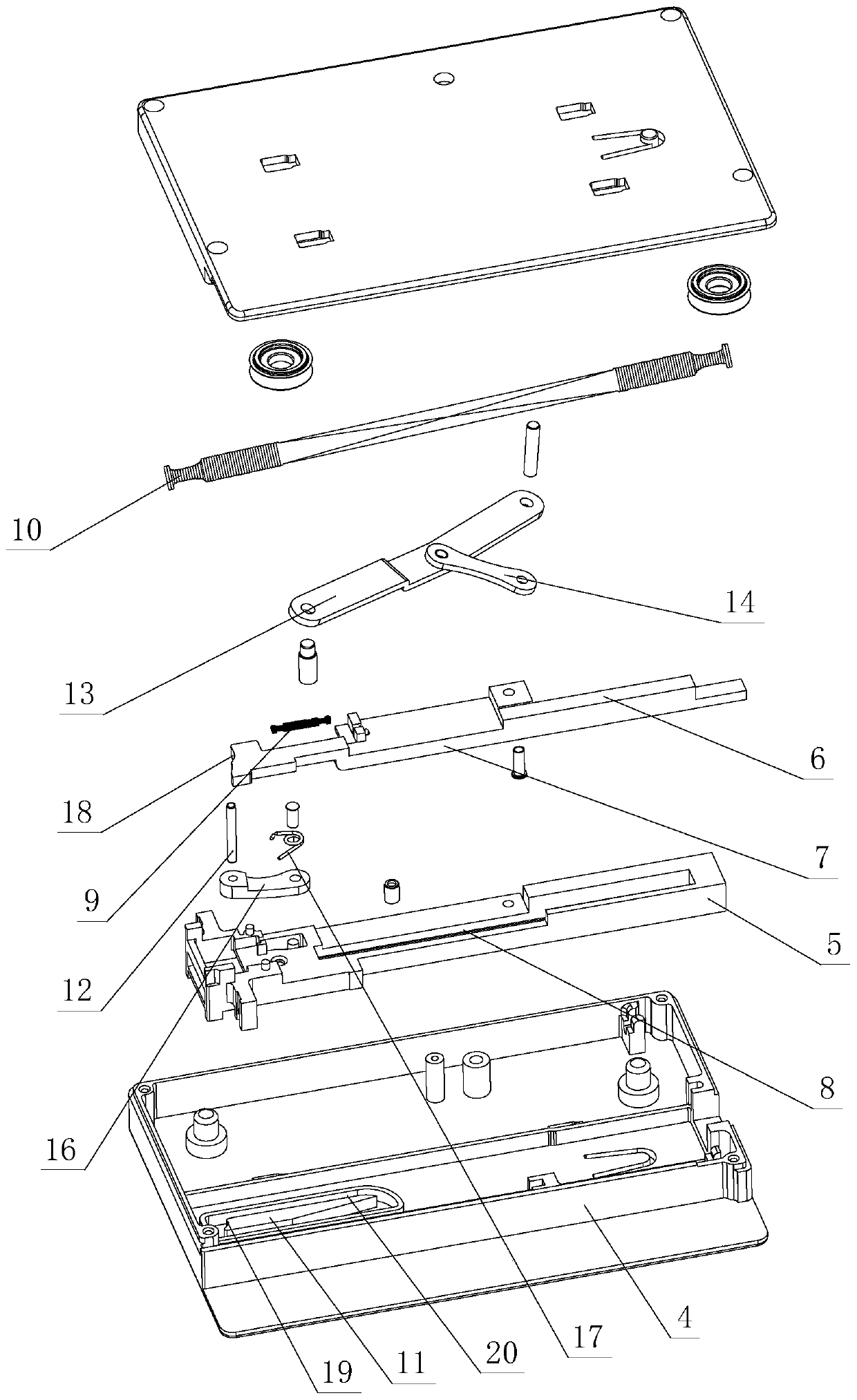 Labor-saving reset structure forfurniturepress rebound opening and closing