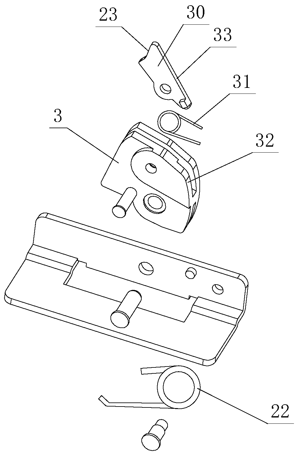 Labor-saving reset structure forfurniturepress rebound opening and closing