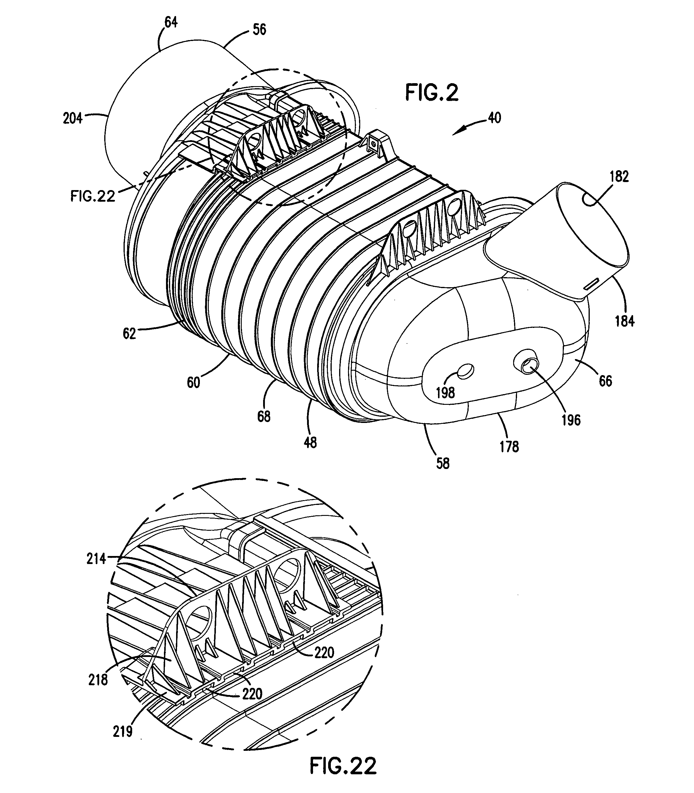 Air filter having fluted filter media