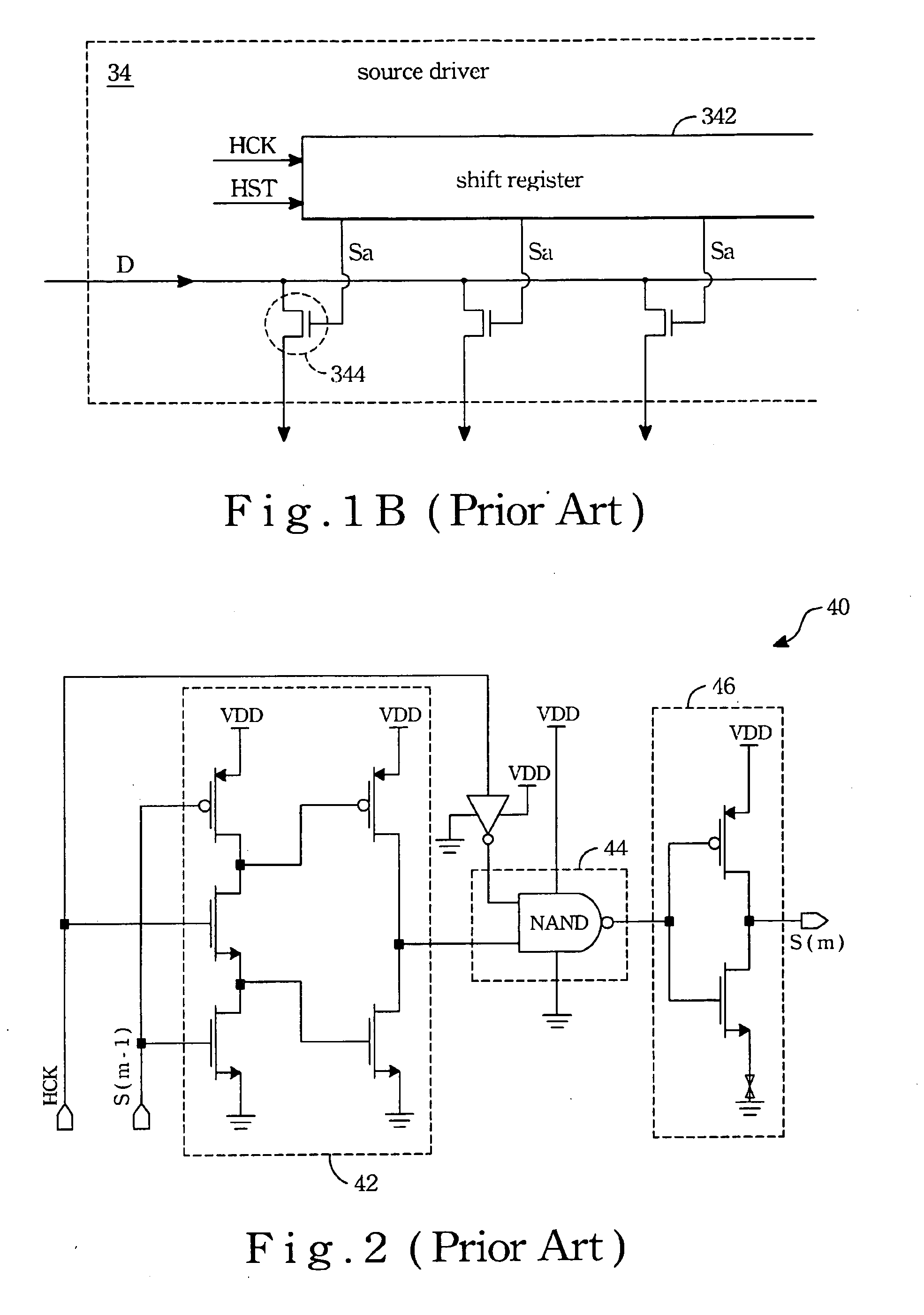 Single clock driven shift register and driving method for same