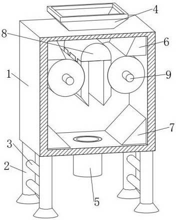 An intelligent powder milling device for industrial food processing and its application method