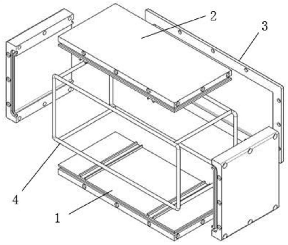 Fuel cell sealing box and assembling method