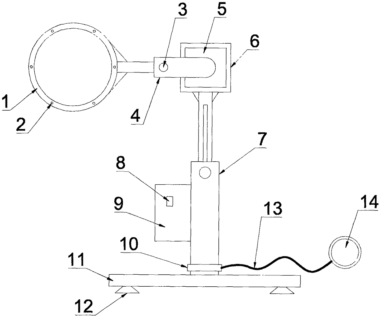 Teaching device for basketball training