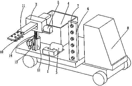 Intelligent watering device for city green belt