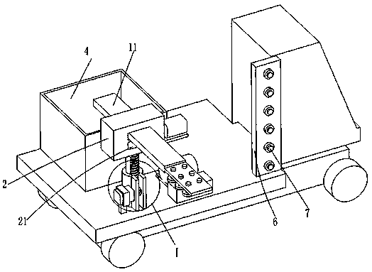 Intelligent watering device for city green belt